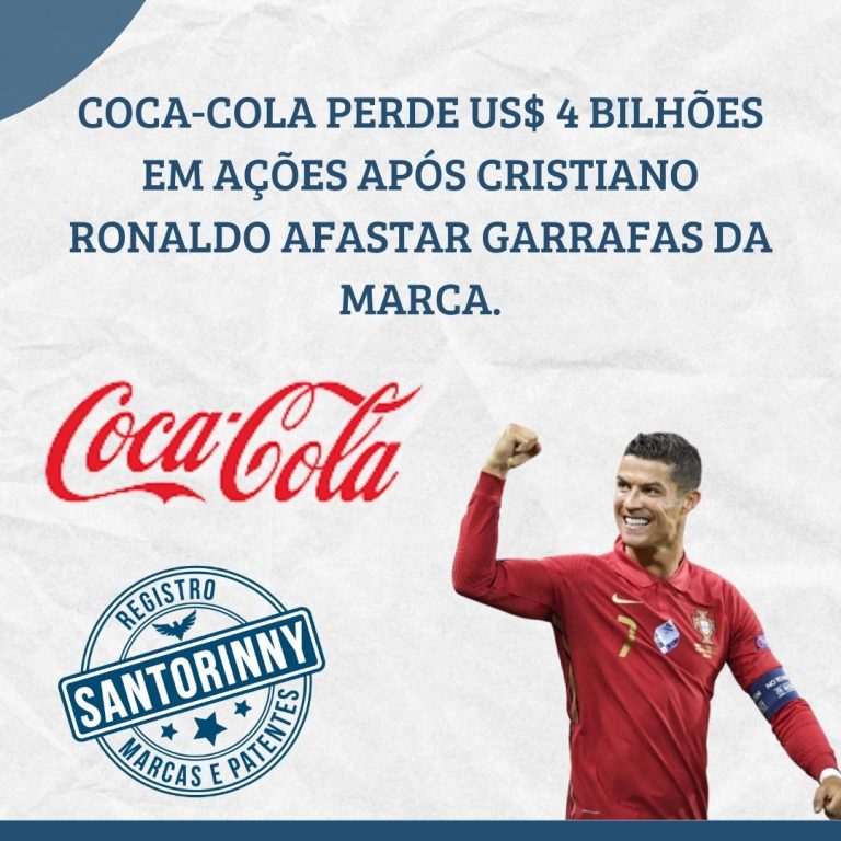 COCA-COLA PERDEU US$ 4 BILHÕES EM AÇÕES APÓS CRISTIANO RONALDO AFASTAR GARRAFAS DA MARCA.